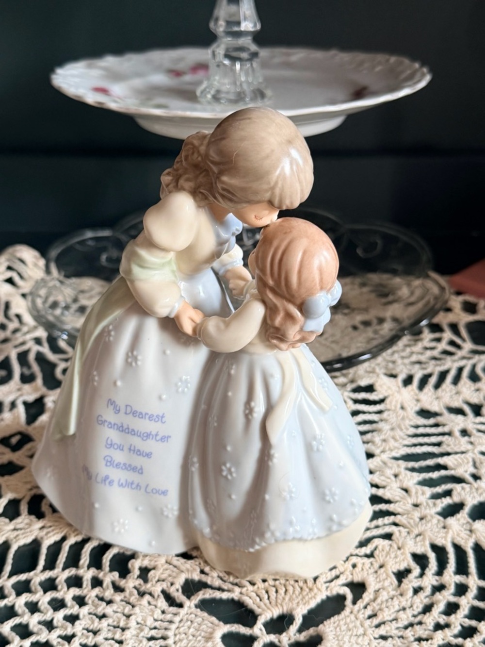 Precious Moments Grandmother & Granddaughter Figurine